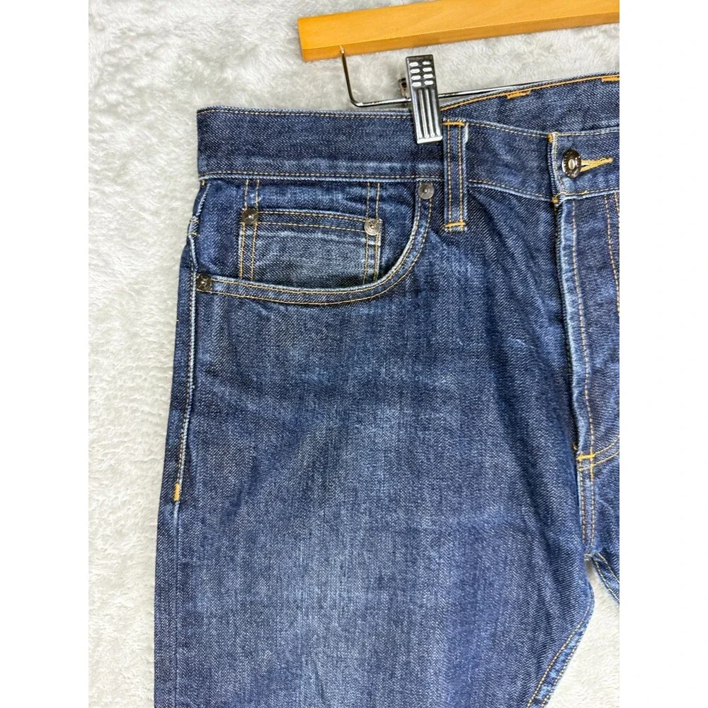 3sixteen Jeans Mens 34 Raw Selvedge Denim USA Made Slim Straight Leg ST-100x